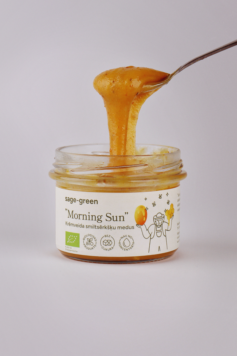 Morning Sun – Organic Creamed Honey with Sea Buckthorn 220 g