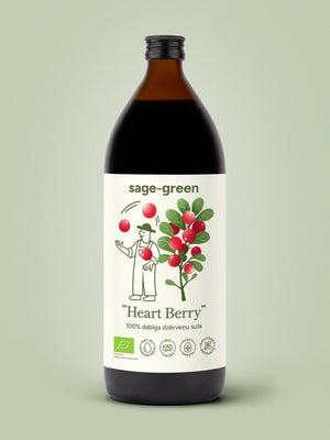 Heart Berry - 100% Organic Cranberry Juice 1L