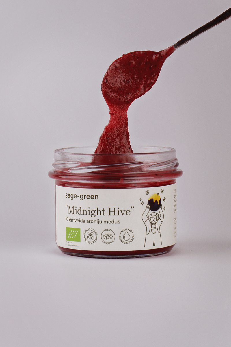 Midnight Hive – Organic Creamed Honey with Aronia 220 g